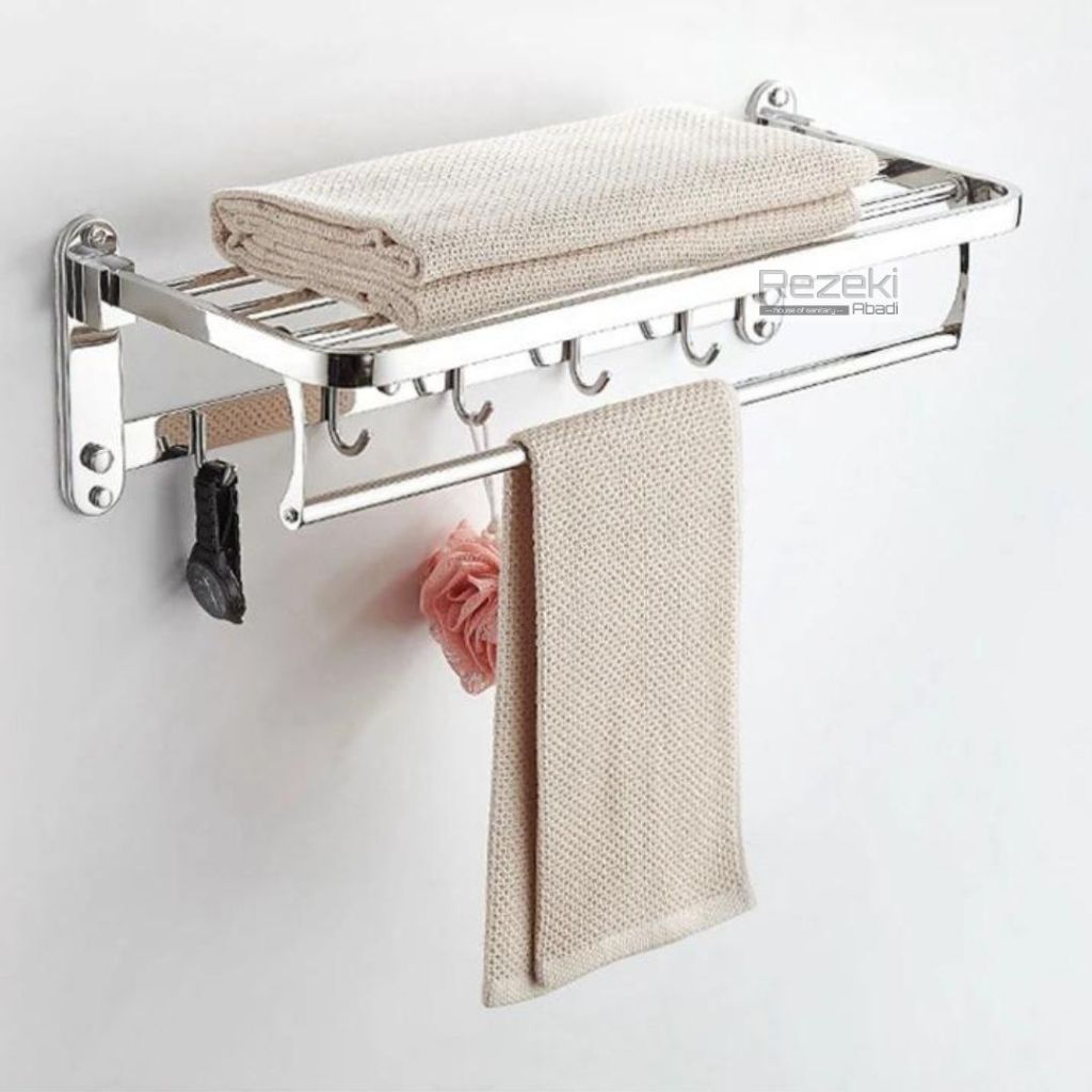 Jual Rak Handuk Lipat 5 Baris bahan Stainless Sus304 - Gantungan Handuk ...