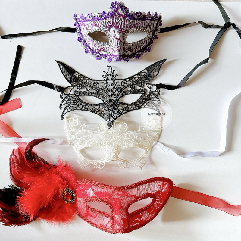 Jual TOPENG LACE WANITA PARTY / KARNAVAL MASK / MASQUERADE MASK PARTY ...