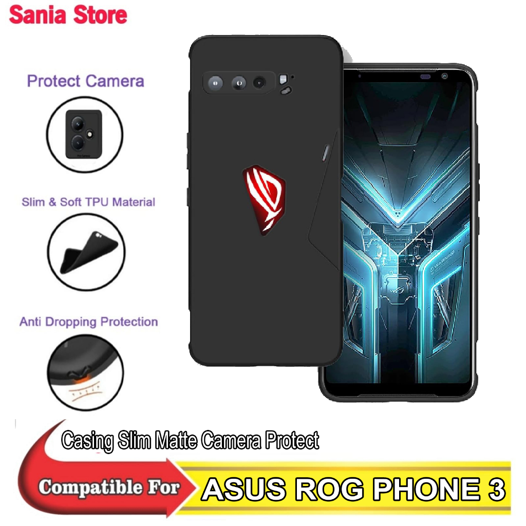 Jual Casing ASUS ROG PHONE 3 Softcase Slim Matte Hitam Protect Camera ...