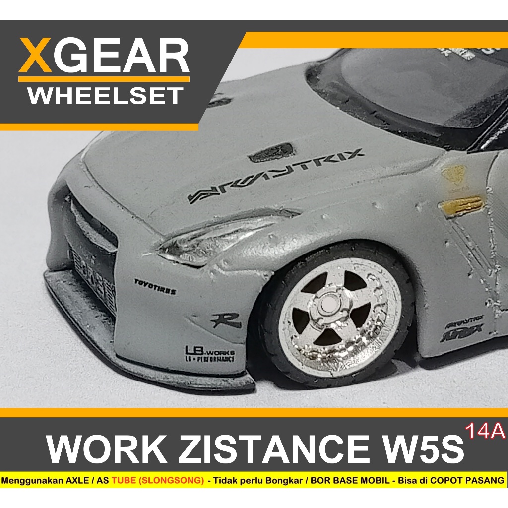 Jual WORK ZISTANCE W5S 14A XGEAR PREMIUM WHEELS 10mm TYREBOMB BONUS AS ...