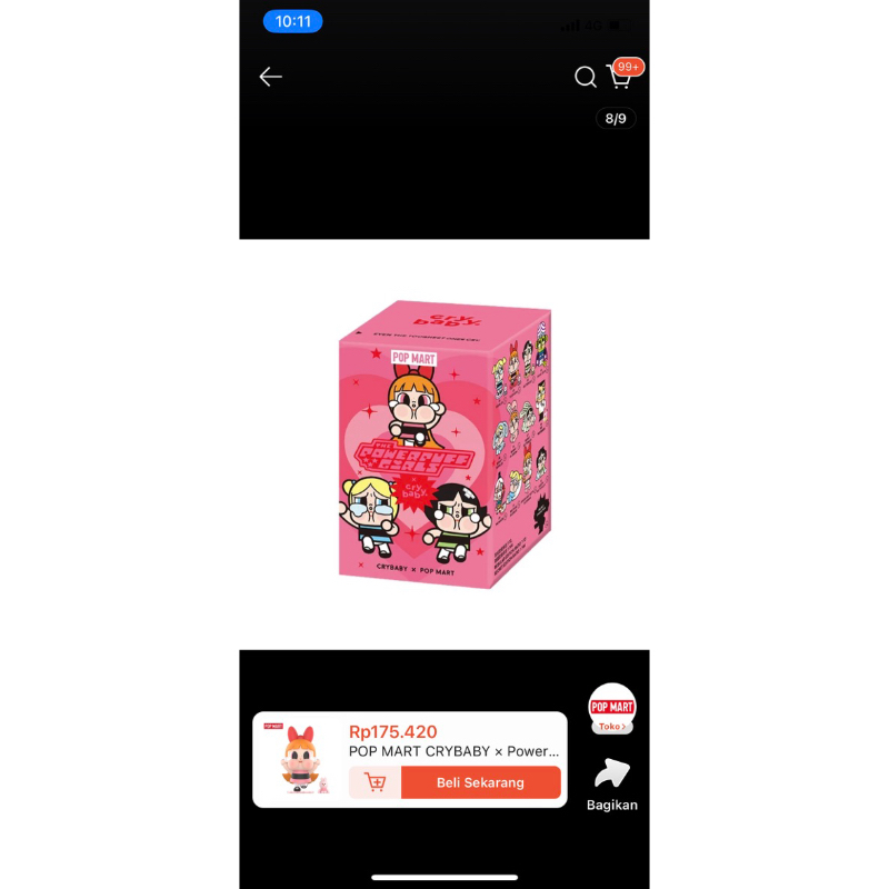 POP MART CRYBABY X Powerpuff Girls série véritable boîte