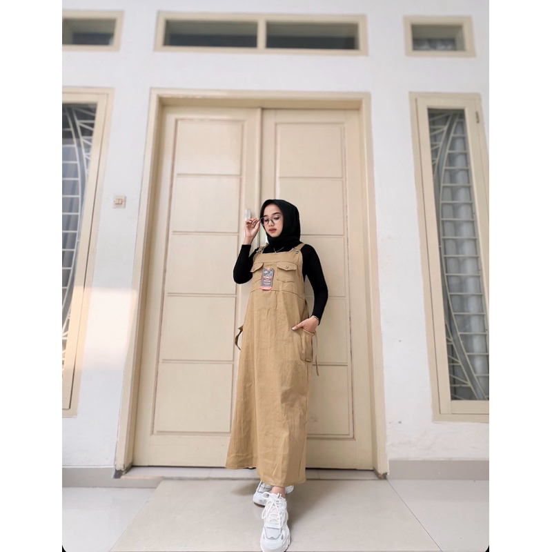 Jual Overall jumpsuit cargo Wanita baju kodok rok Gamis wanita korean