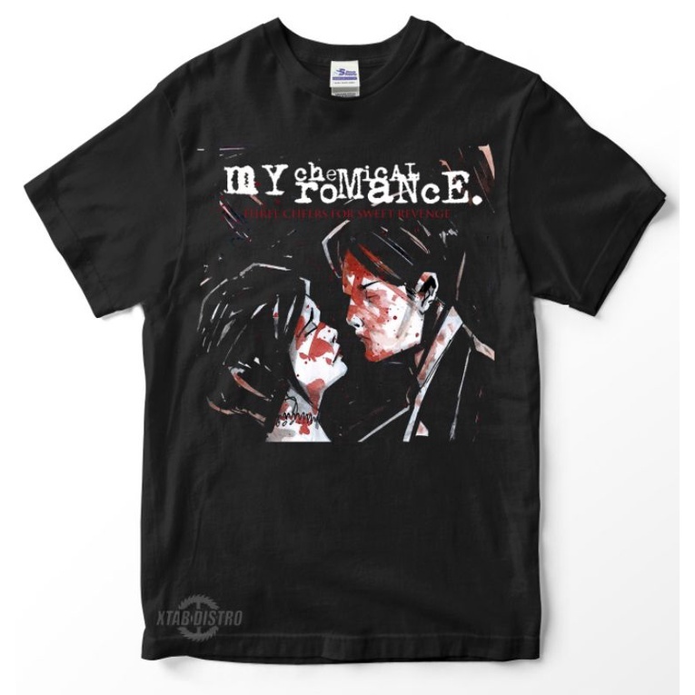 T-shirt My Chemical Romance Three Cheers For Sweet Revenge - Manches Courtes, Tailles XS-4XL, Neuf Sans étiquette