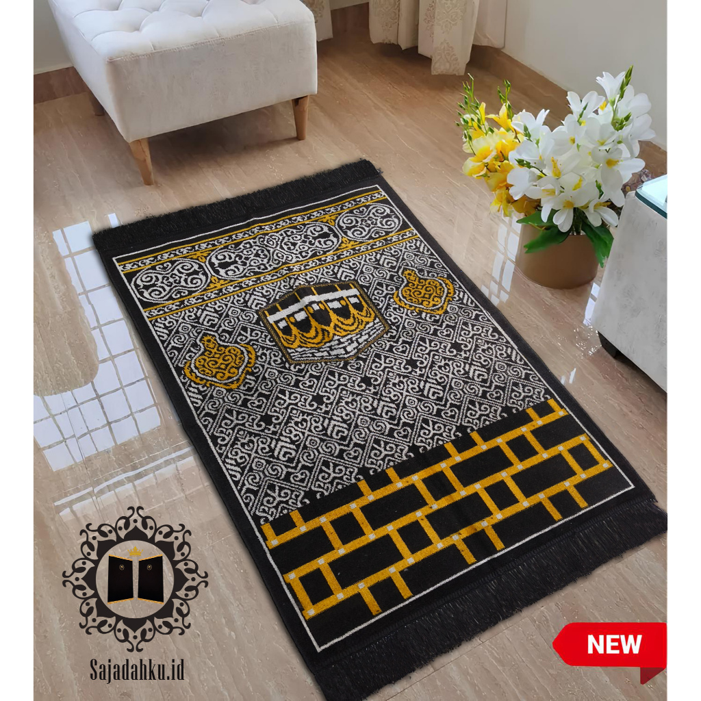 Sajadah impor turki Midi kiswah black edition Ukuran 110 x 53 cm