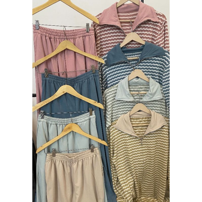 Jual Melissa Set || Set Knit Wanita || Set Motif II Set Knit Cardigan ...