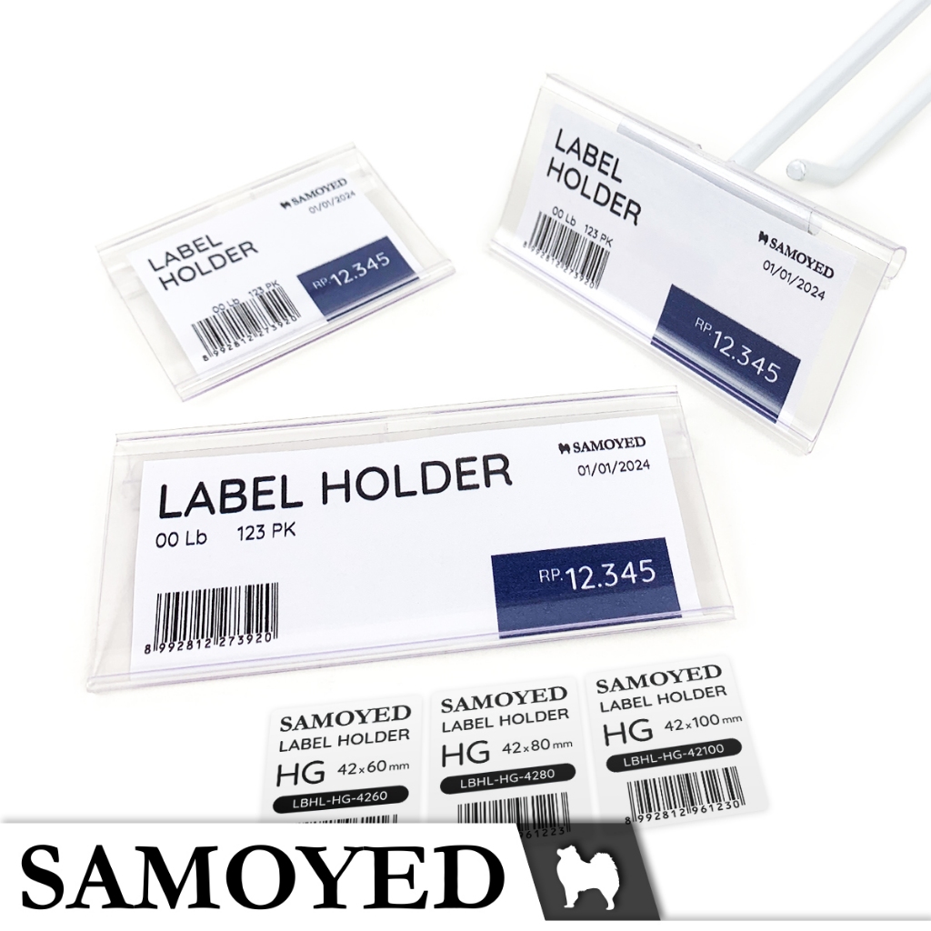 Jual SAMOYED LBHL-HG Tempat Label Produk / Harga / Shelf Price Tag ...