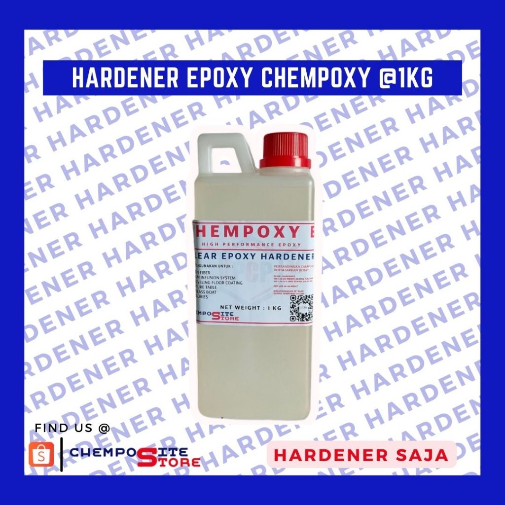 Jual Hardener epoxy Chempoxy resin clear untuk carbon fiber infusion ...