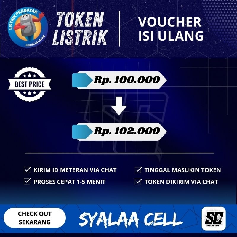 Jual Token Listrik Murah|100.000|Proses Cepat | Shopee Indonesia