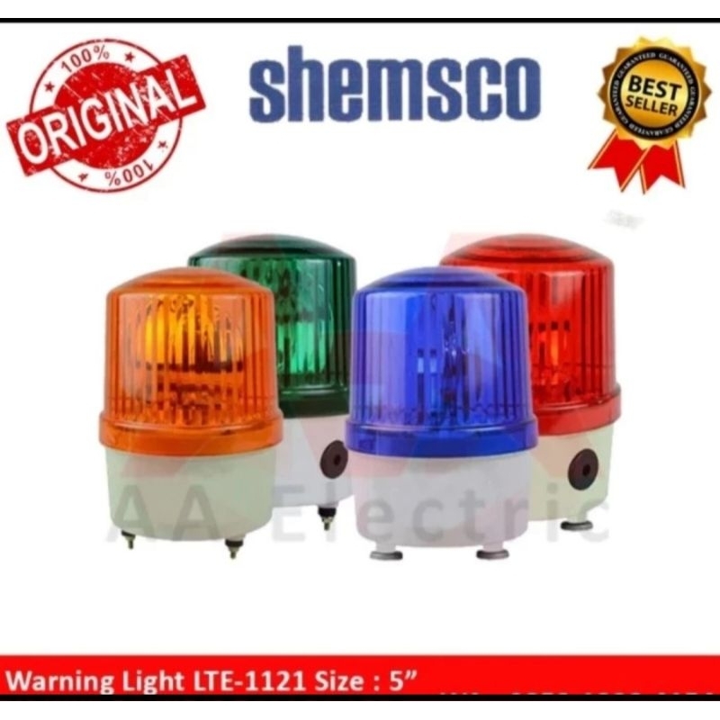 Jual Lampu Warning Light Rotary LTE 1121 Shemsco LTE1121 5 Inch 12-220V ...