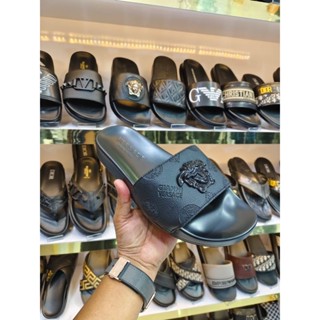 関税込 VERSACE ヴェルサーチ ラ メデューサ スライドサンダル 22.5cm VERSACE(ヴェルサーチェ) 靴・シューズ(レディース