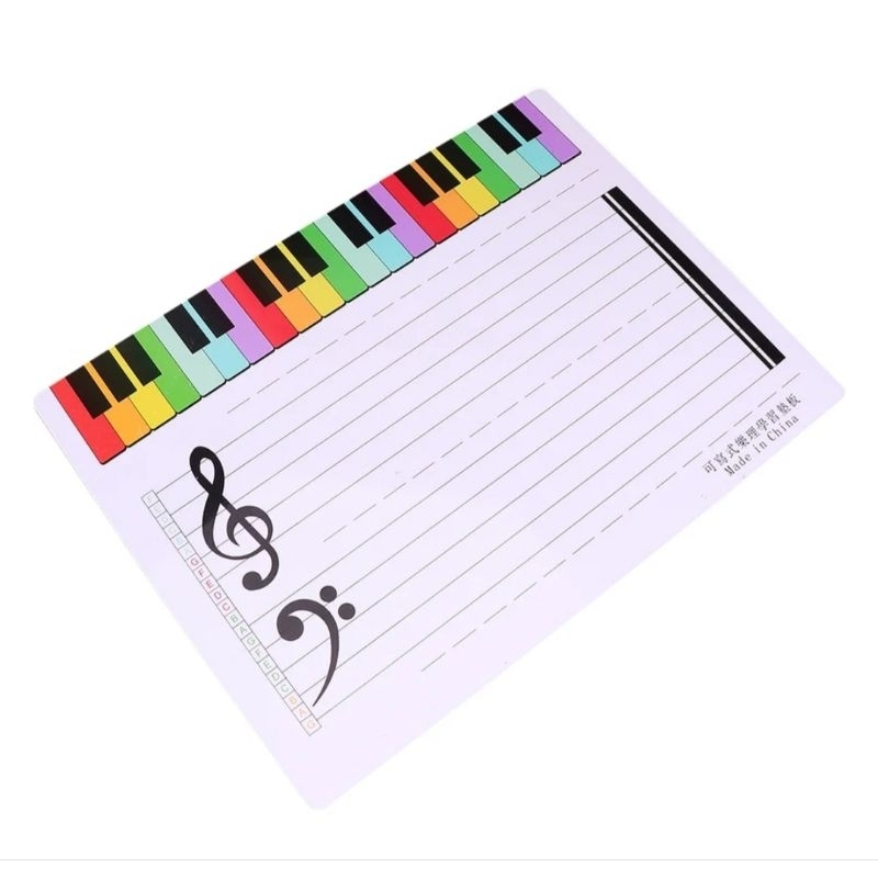 Jual Papan Tulis Mini Belajar Teaching Learning Latihan Note Piano ...