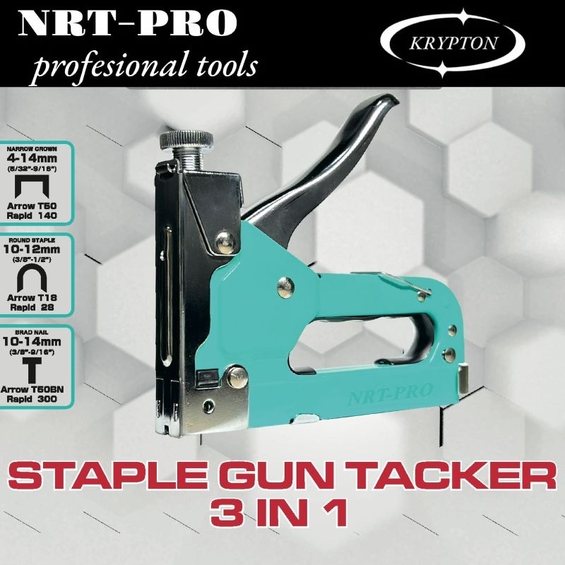 Jual NRT-PRO staples gun tacker 3in1 heavy duty jaminan asli original ...