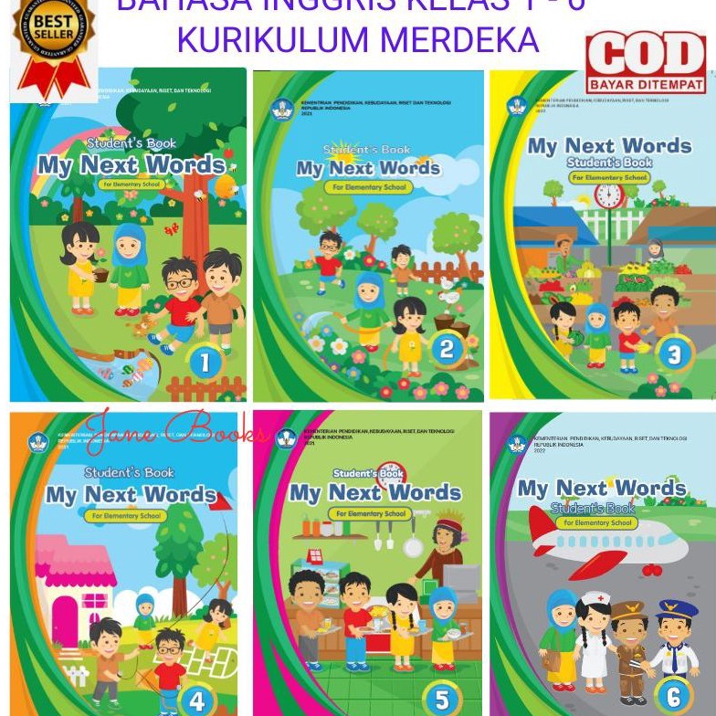 Jual NEWPRODUCT Buku Bahasa Inggris kelas 1 2 3 4 5 6 SD MI Kurikulum ...