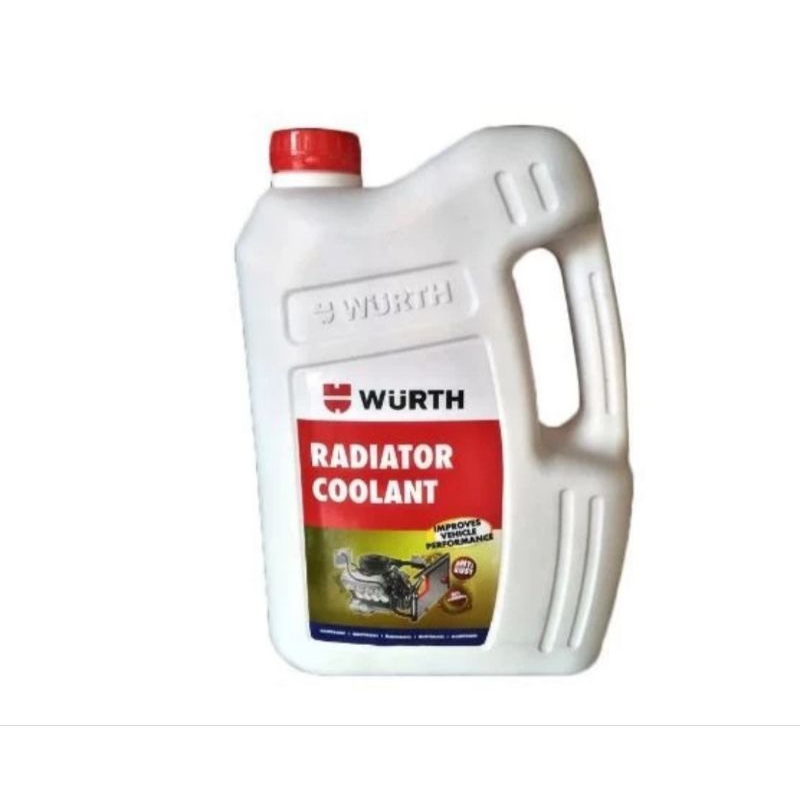 Jual air radiator / radiator coolant kemasan 5L original wurth ( RED ...