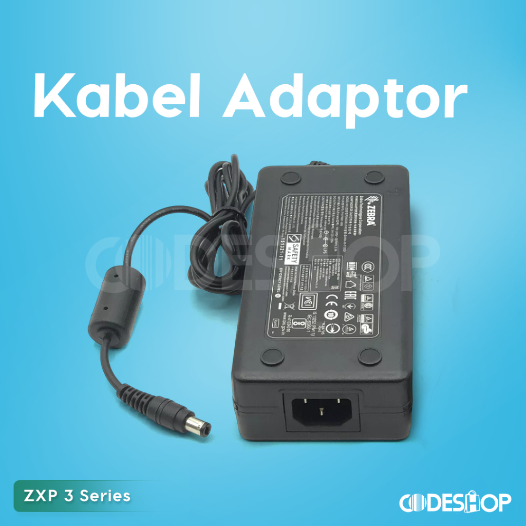 Jual Adaptor Original ID Card Printer Zebra ZXP Series 3 - ZXP3 ( ORI ...