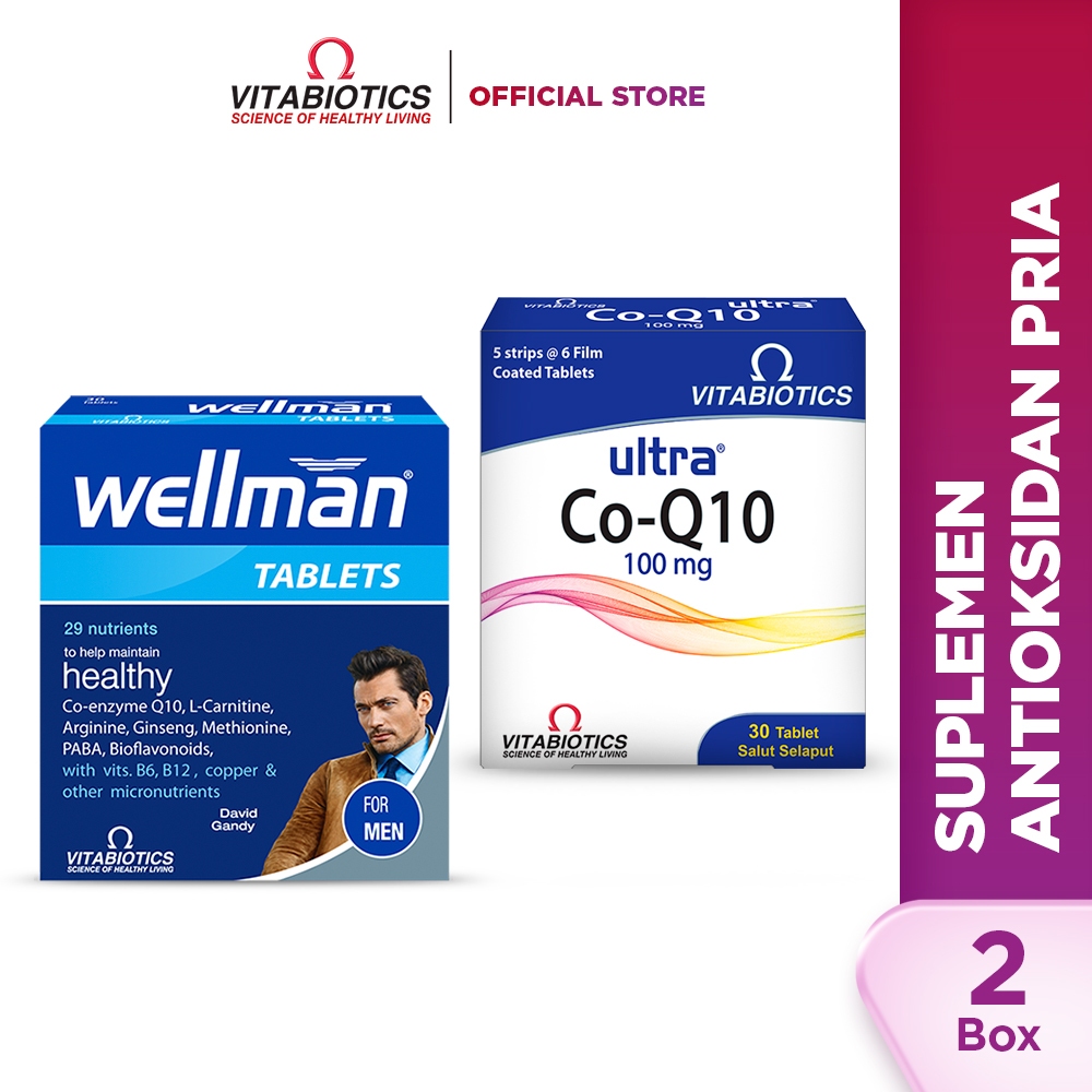 Jual Paket Antioksidan - Wellman 30 Tablet + Ultra Co Q10 30 Tablet ...