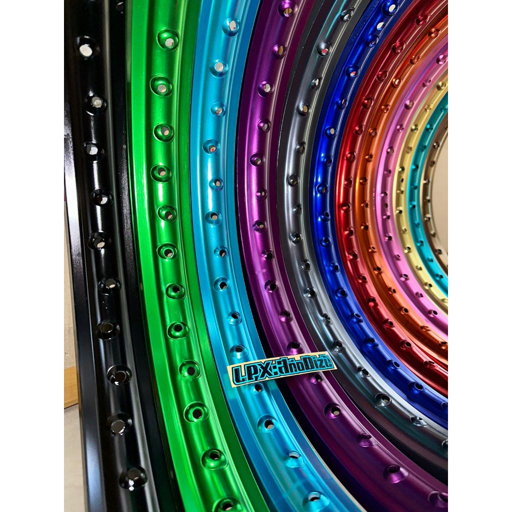 Jual Velg anodize aneka warna warni super lengkap Rim Jinfei vrossi ...