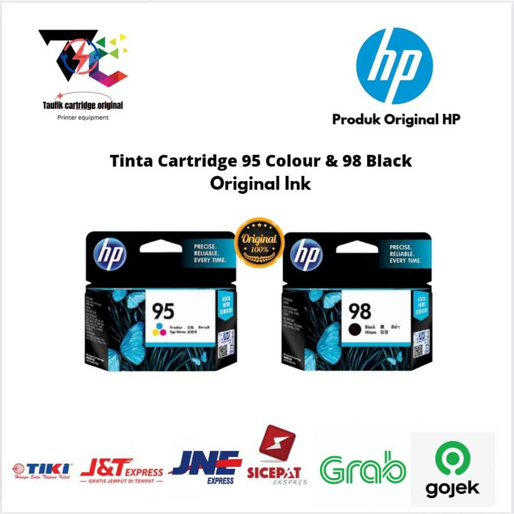 Jual Tinta Cartridge HP 98 Black & 95 Colour Original Ink | Shopee ...