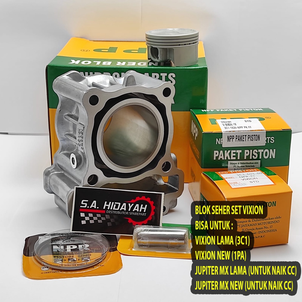 Jual Blok Boring Seher Set Vixion Old Vixion New R15 V2 NVL Pnp Jupiter ...