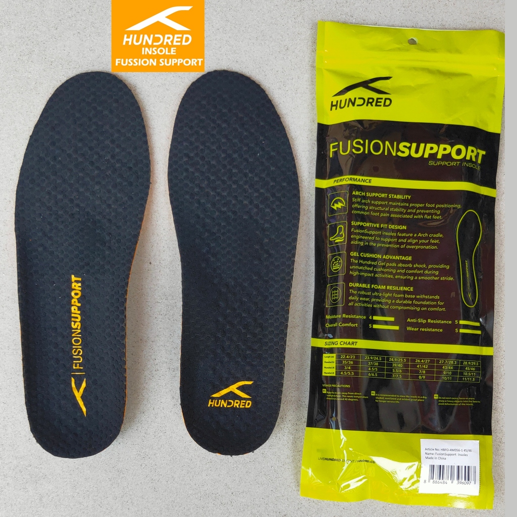 Jual Insole Sepatu Merk Hundred Fusion Support Original Insol Busa ...