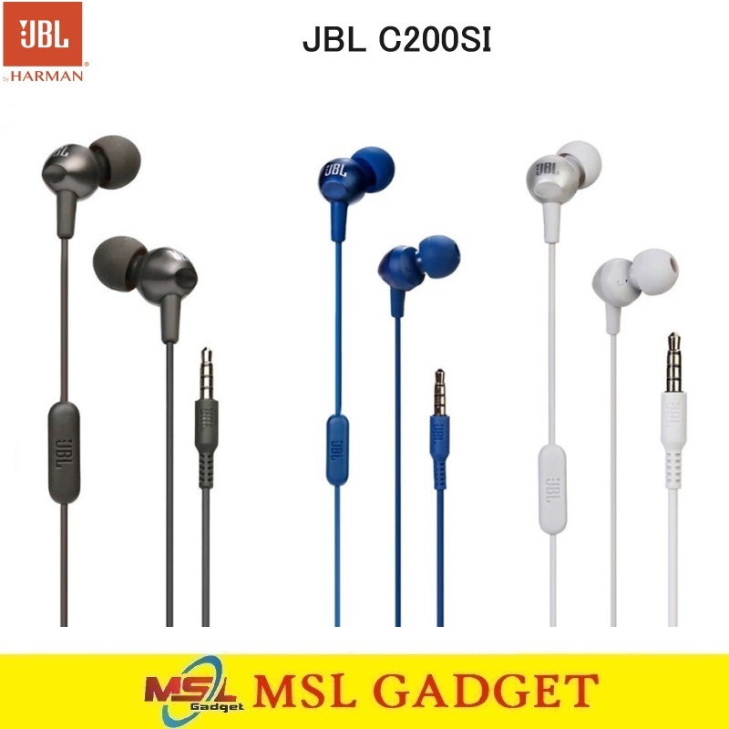 Jual JBL Harman C200SI Headset Earphone In Ear Stereo Bass 3.5mm Original Shopee Indonesia