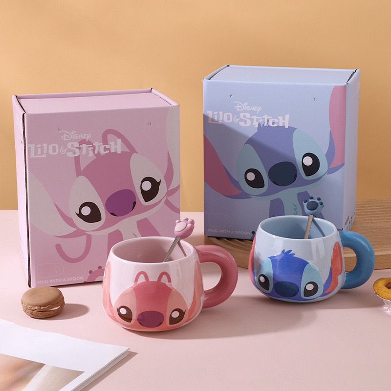 Jual MUG/GELAS CERAMIC STITCH & STITCH ANGEL DISNEY | Shopee Indonesia
