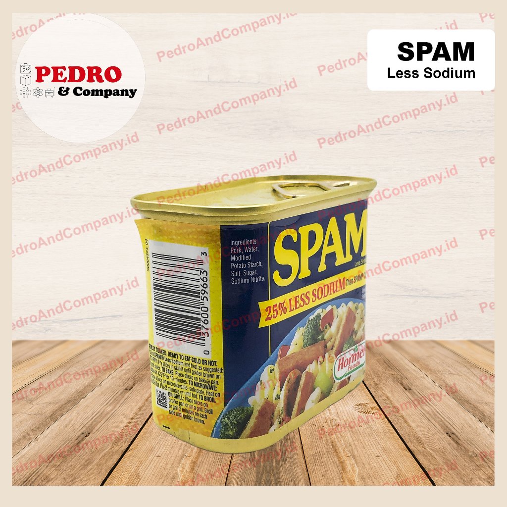 Jual Hormel Spam LESS SODIUM 340 gram - daging kaleng babi asli ...