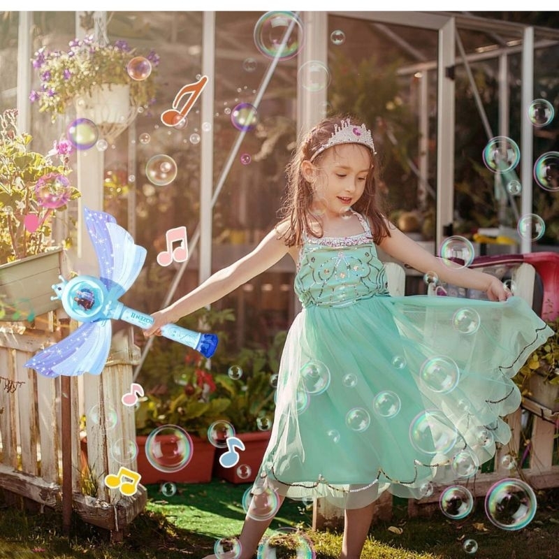 Jual Frozen magic bubble wand bubble gun mainan anak gelembung sabun ...