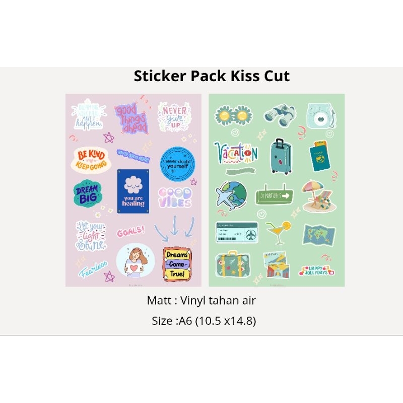 Jual Sticker Pack Sheet A6 | Shopee Indonesia