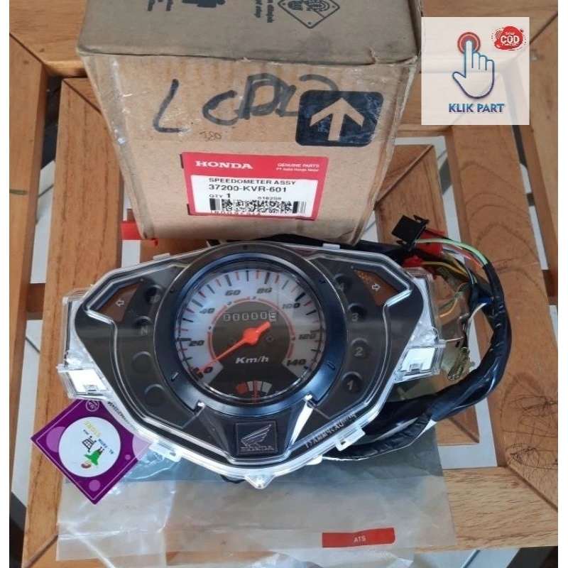 Jual 37200-kvr-601 spidometer speedometer assy motor honda revo lama ...