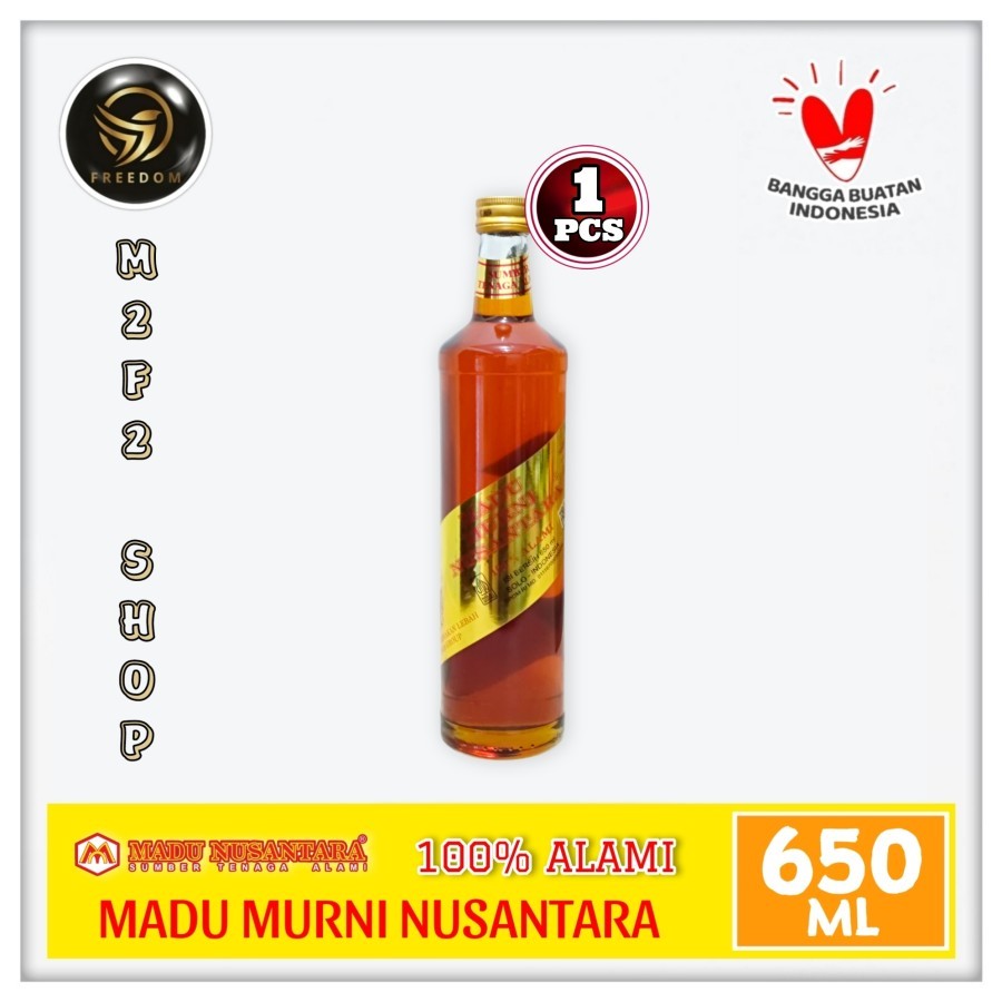 Jual Madu Murni Nusantara Asli Dan Alami Rasa Original Botol Kaca ...
