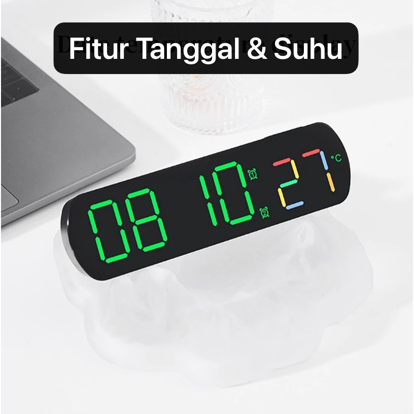 Jual JD-6639 Jam Alarm Digital LED Jam Elektronik Dekorasi Ruang Tamu ...