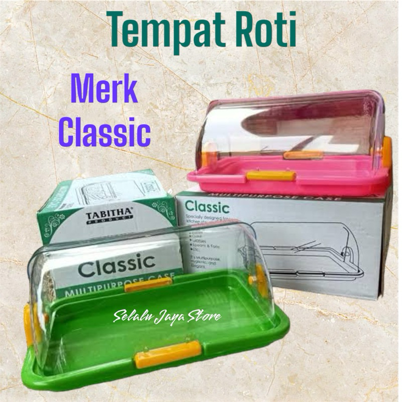 Jual Tempat Roti Kue / Tempat penyimpanan makanan / Tempat Bolu Classic ...