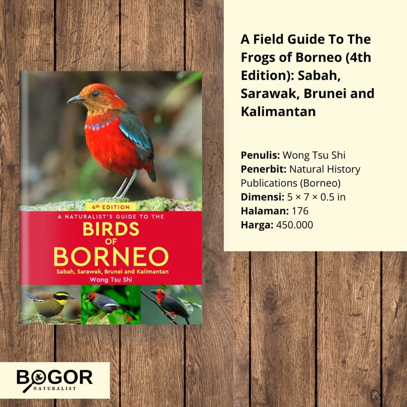 Jual Buku A Naturalist’s Guide to the Birds of Borneo, 4th ed. | Shopee ...