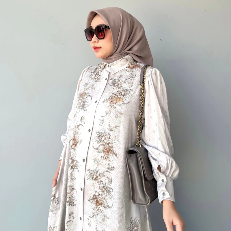GAMIS MUSLIM MOTIF GAMIS WANITA FULL KANCING untuk kenyamanan aktivitas sehari-hari