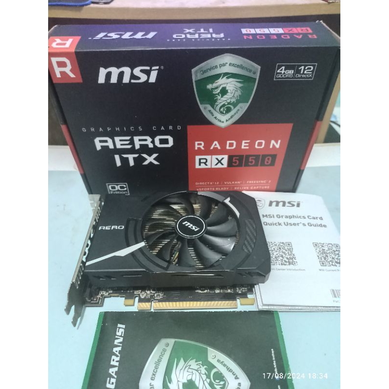 Jual VGA MSI RADEON RX 550 4GB GDDR5 128BIT | Shopee Indonesia