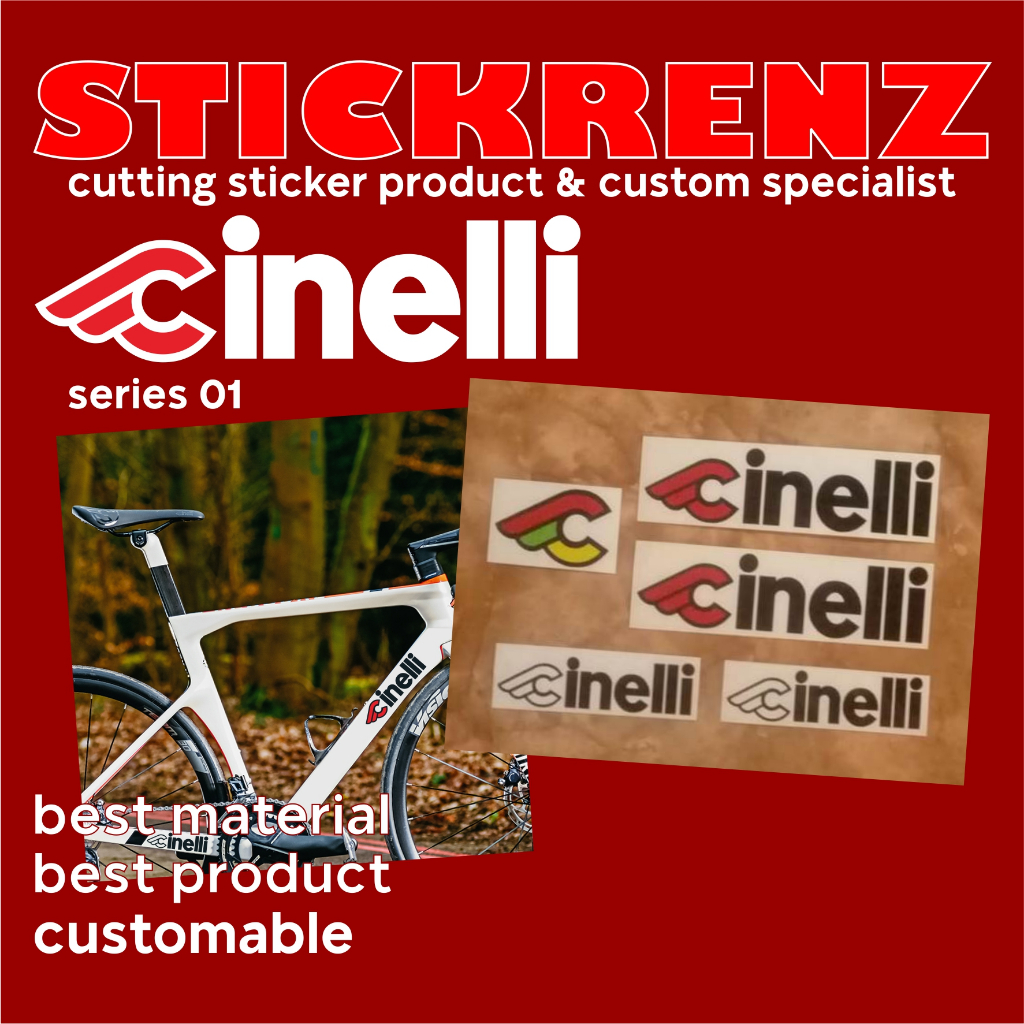 Jual Cutting Sticker Stiker Frame Sepeda Roadbike MTB Fixie Cinelli 01 ...