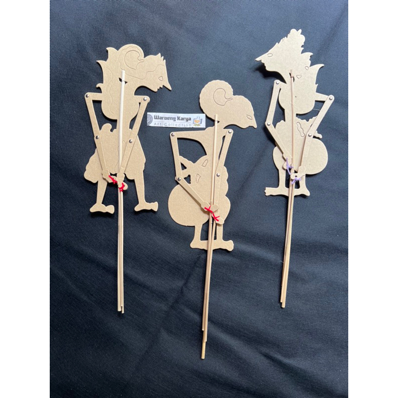 Jual wayang berbahan kertas hardboard, wayang lukis (pembelian di atas