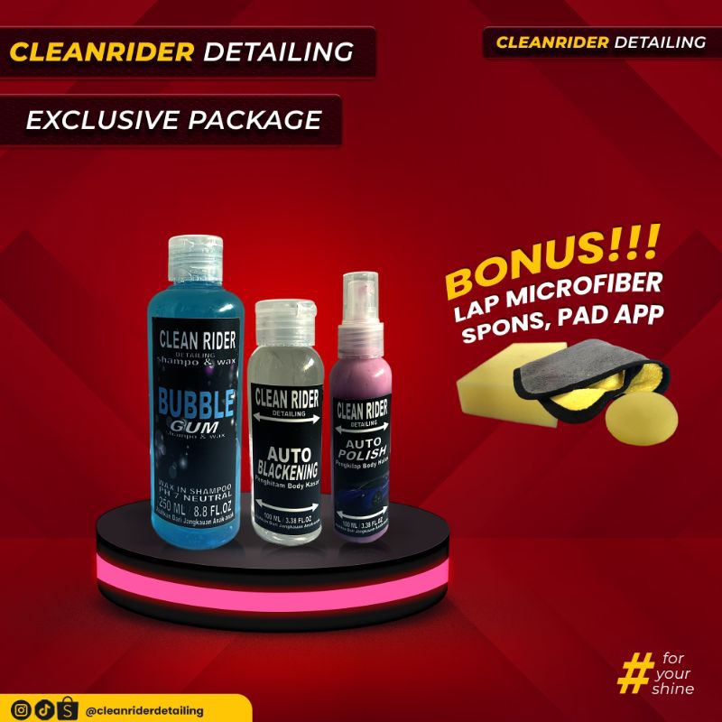 Jual PAKET CUCI LENGKAP KENDARAAN By Clean Rider | Shopee Indonesia