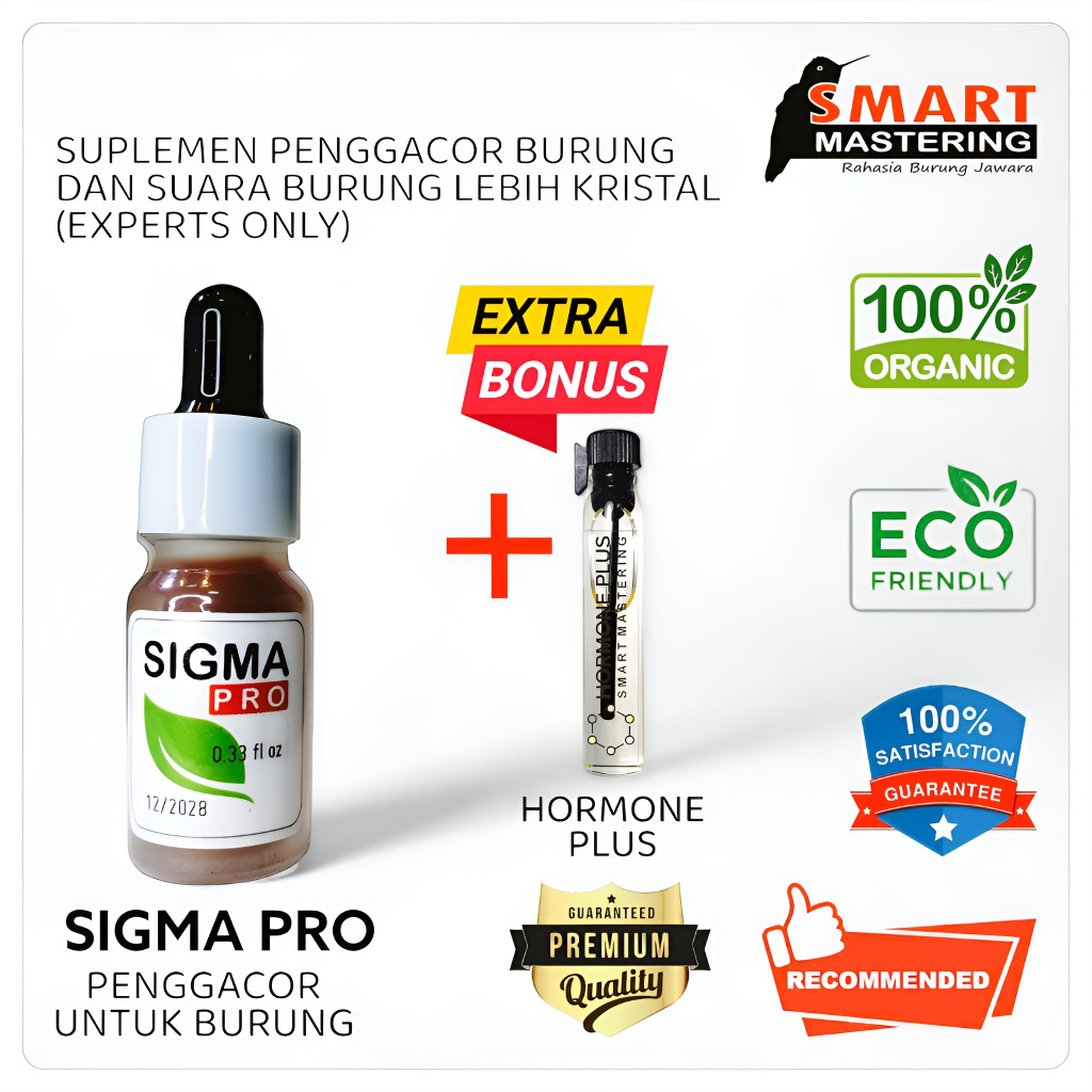 Jual SIGMA PRO Vitamin Penggacor Burung Murai Batu (Terbaik, Best ...