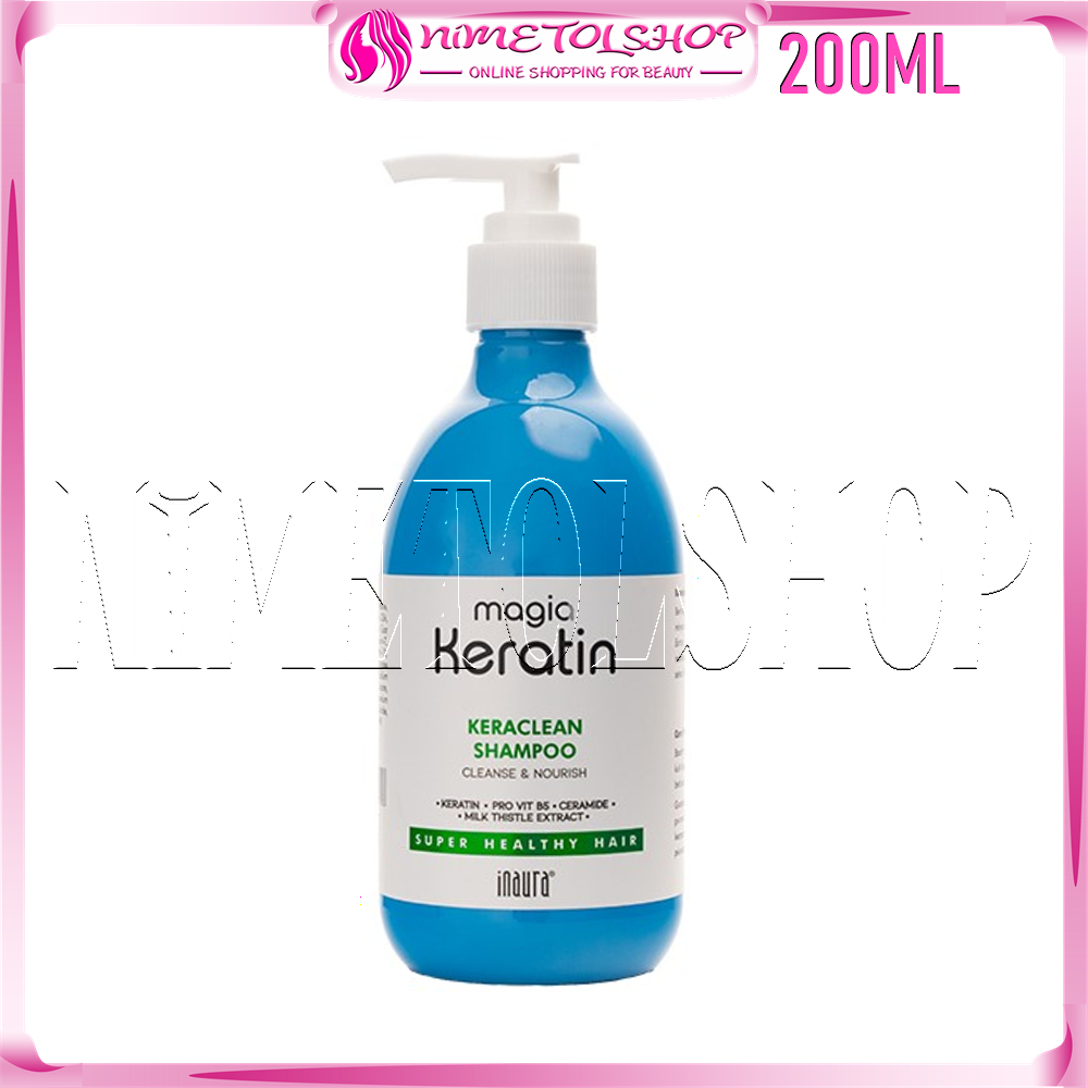 INAURA Magia Keratin Keraclean Shampoo 200ml Hair Magic Perawatan Rambut Berminyak Gatal Ketombe