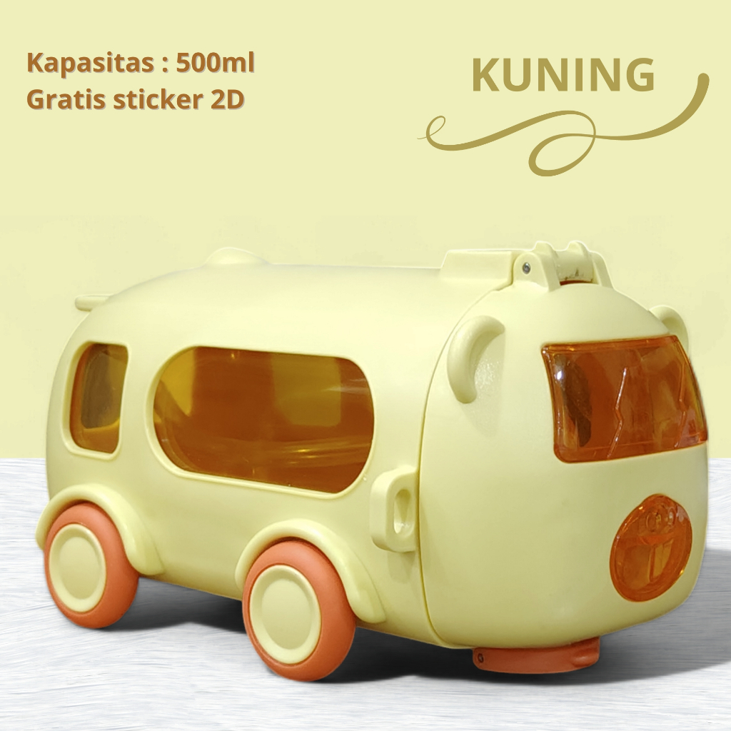Jual Botol Minum Mini Bus 500ml / Botol Air Bentuk Mobil / Botol Minum ...