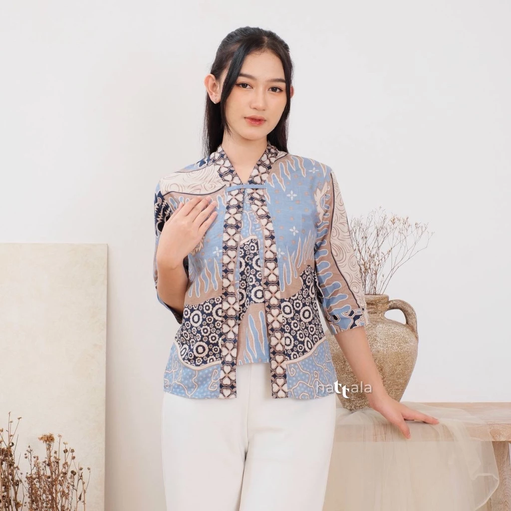 Atasan Batik Wanita Katun Asli Blouse Bolero Kekinian Pekalongan