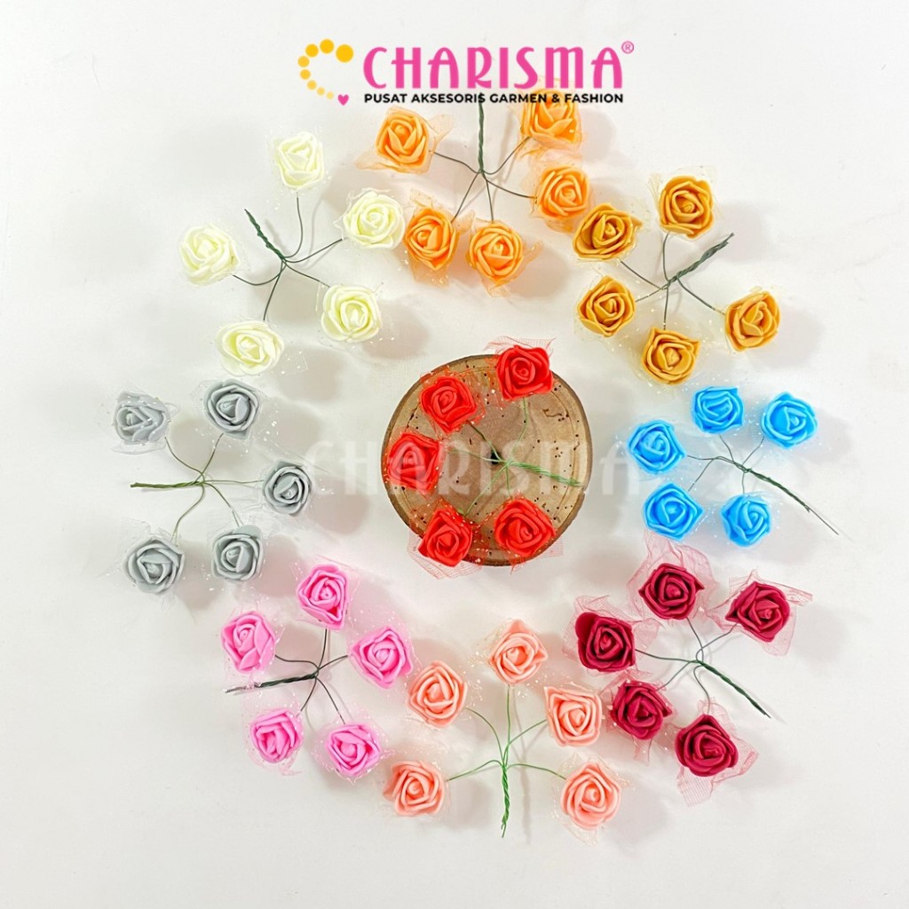 Jual Charisma Aplikasi Bunga Kecil-Motif Bunga-Aksesoris Bentuk Bunga ...