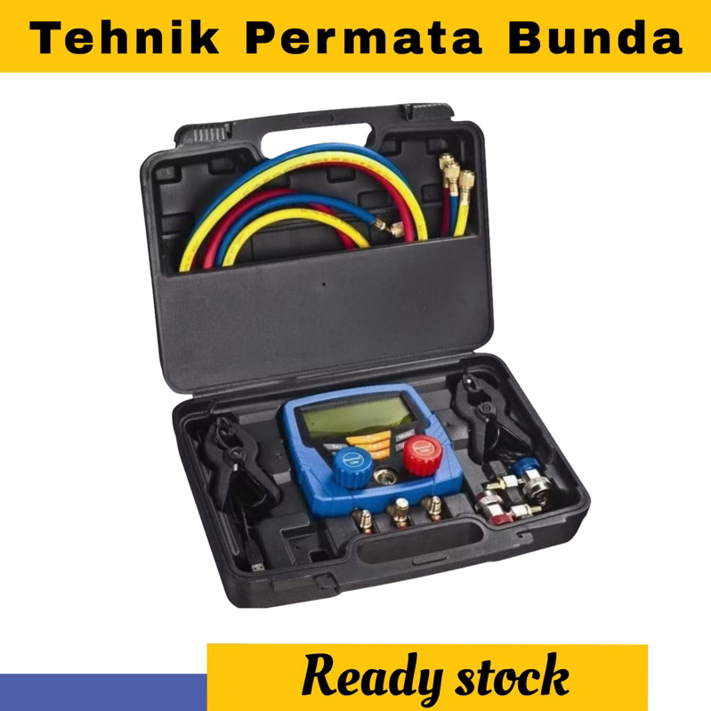 Jual HS-350A Digital Refrigerant Pressure Gauge Manometer AC manifold ...