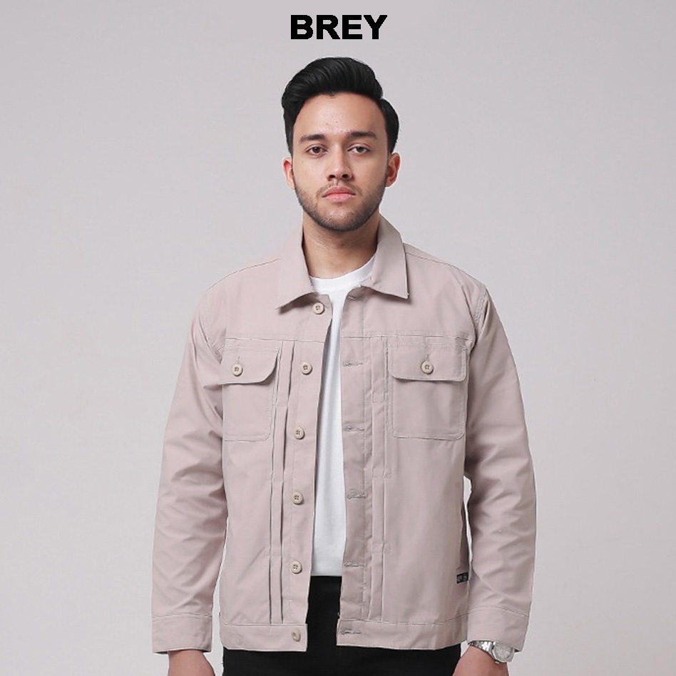 Jual BREY Jaket Pria Trucker Rex Jacket Semi Parka Casual Motor ...