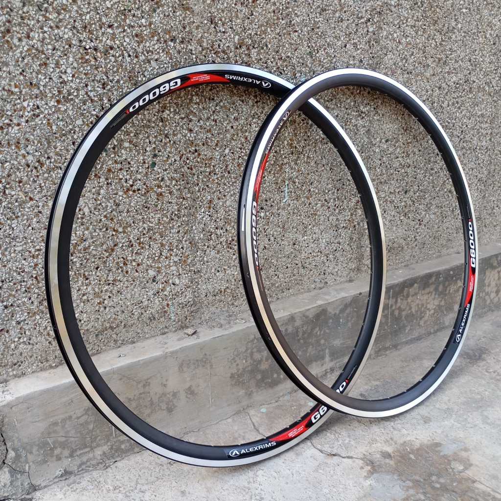 Jual promo Rims Velg 700c ALEXRIMS G6000 36 Hole Double Wall hitam ...
