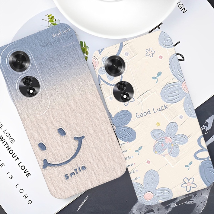 Jual [GC01] Softcase untuk OPPO A60 4G 2024 TERBARU Motif Bunga Lucu ...