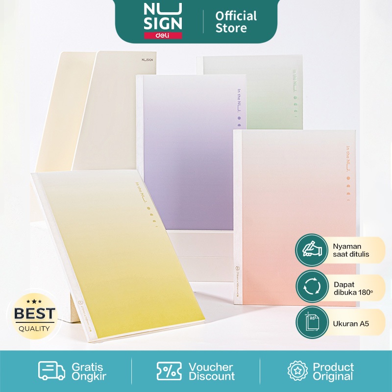 Jual Nusign Soft Cover Notebook / Buku Tulis / Buku Catatan A5 40 ...