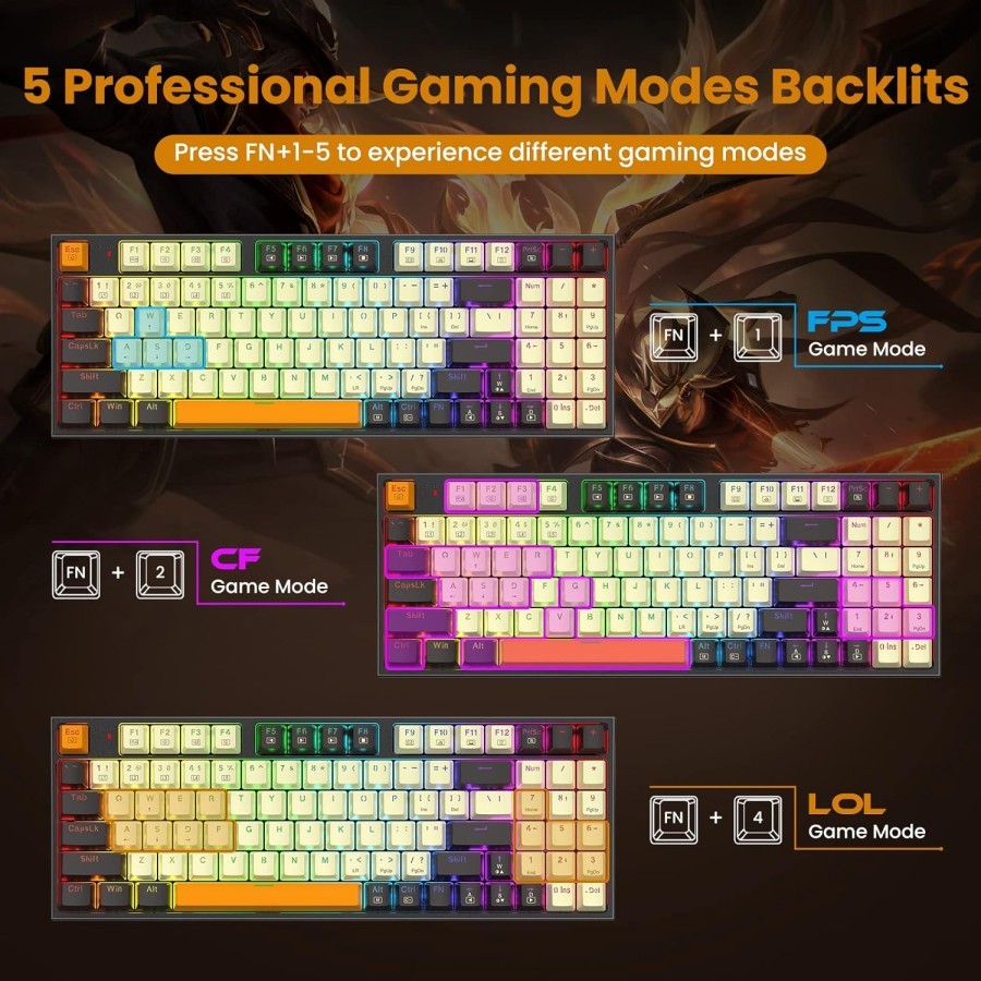 Jual REDRAGON Mechanical Gaming Keyboard KITAVA - K636CLO-RGB | Shopee ...